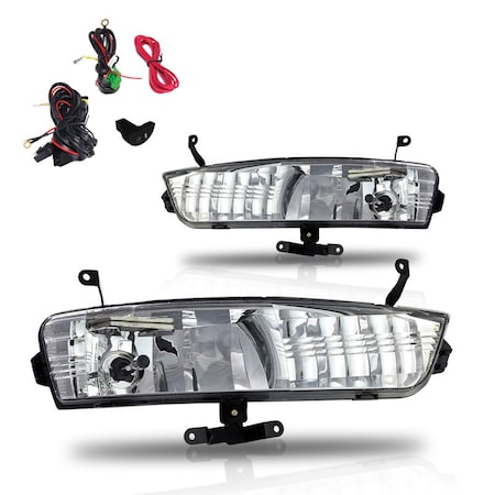 Winjet Fog Lights - Clear - Wiring Kit Included CFWJ-0172-C